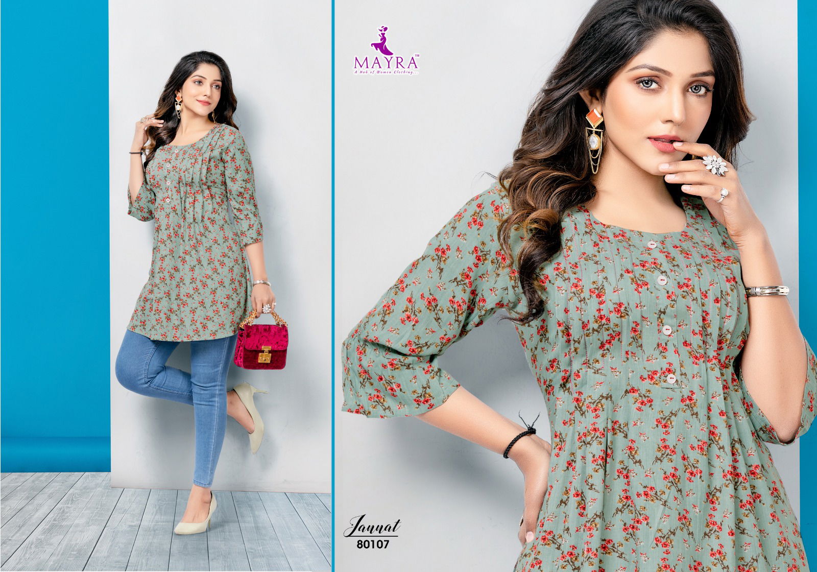 Smriti H Dot by Hirwa 80103-80108 Western Ladies Top Catalog